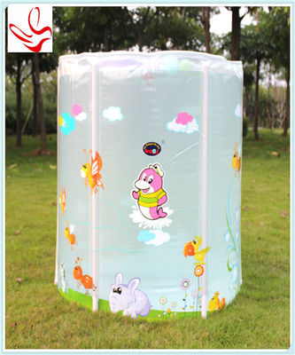 Comfortable Baby Inflatable Swimming Pools White For Outdoor Use