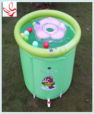 Barrel Shape Small Inflatable Baby Swimming Pools Phathalate Free
