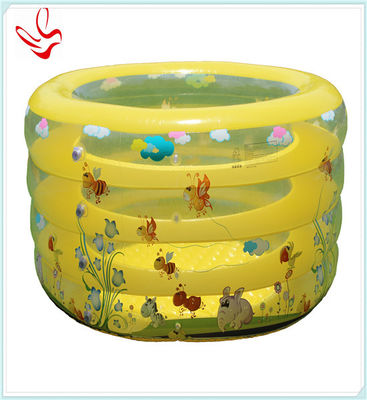 Double Bottom Inflatable Swimming Pools Round PVC For Kids