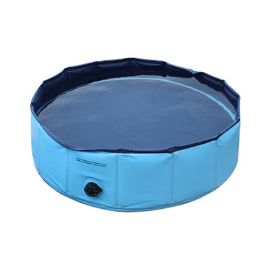 Eco-Friendly Pvc Pet Bath Tub Blue Round For Promotional