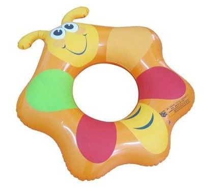 Cute Butterfly PVC Inflatable Swimming Rings For Kids / Toddler