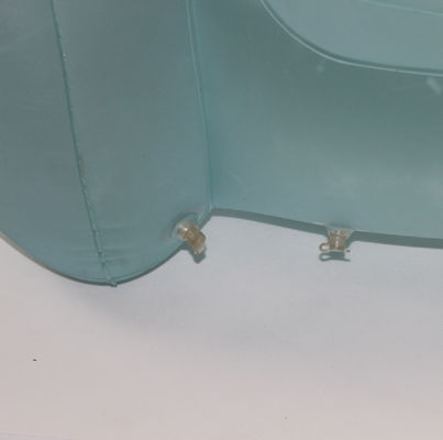 Grey 0.3mm PVC Comfortable Inflatable Sofa Chair Flocked For Adult