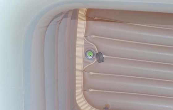 White Inflatable Baby Swimming Pools 0.3mm PVC With ISO SGS