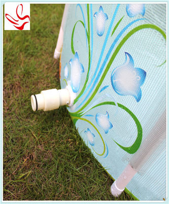 Comfortable Baby Inflatable Swimming Pools White For Outdoor Use