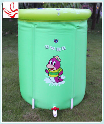 Barrel Shape Small Inflatable Baby Swimming Pools Phathalate Free