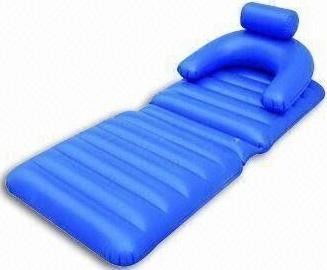 Customized Folding Inflatable Air Mattress / Lounge Chair For Promotion
