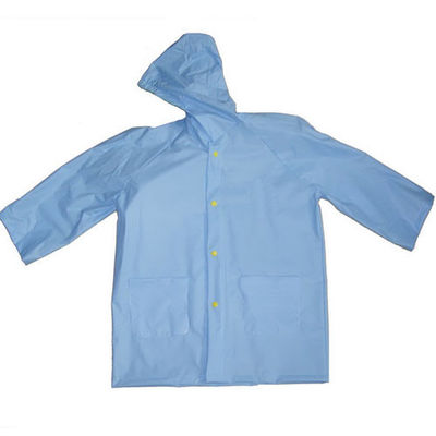 25” Kids Hooded PVC Rain Coats Eco-friendly For Promotion