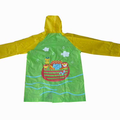 Light Weight Kids Pvc Rain Coats Carntoon 