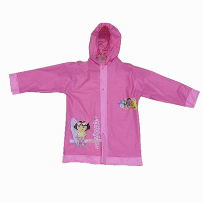 Light Weight Kids Pvc Rain Coats Carntoon 