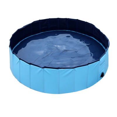 Small Pet Bath Tub / Pool Pvc Blue For Dog Washing