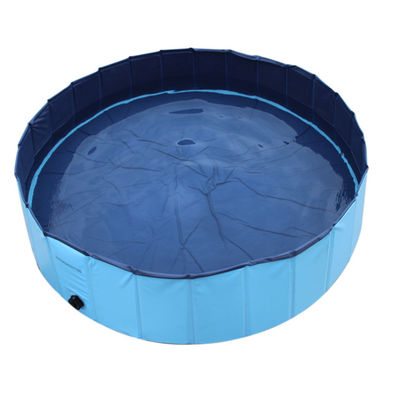 Small Pet Bath Tub / Pool Pvc Blue For Dog Washing