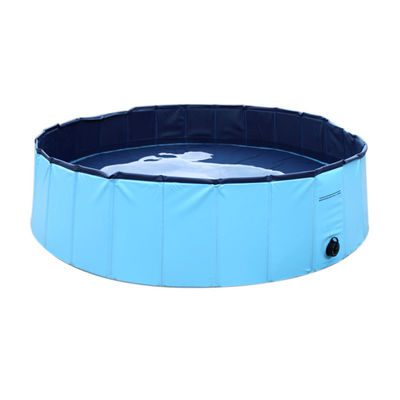 Small Pet Bath Tub / Pool Pvc Blue For Dog Washing